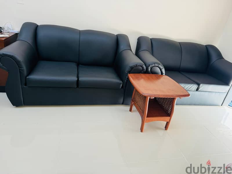 Sofa, 1 year 5 months used PU Rexin 4 seater sofa, selling within 2day 3