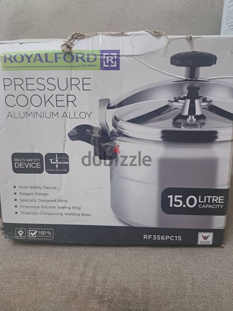 Royalford pressure cooker 15.0 L 0