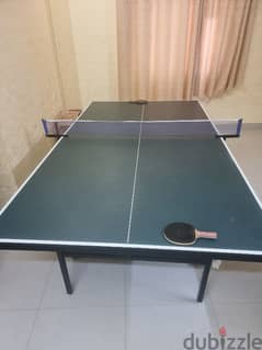 طاولة تنس مع الشبكة و مضربين Tennis table 0