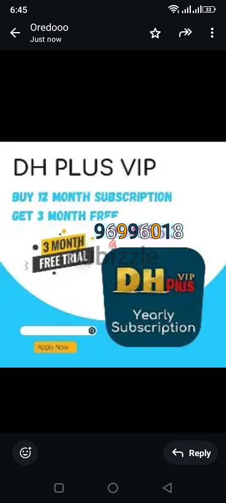 Dhl puls vip ip tv pakge 12 month puls 3 month free 0