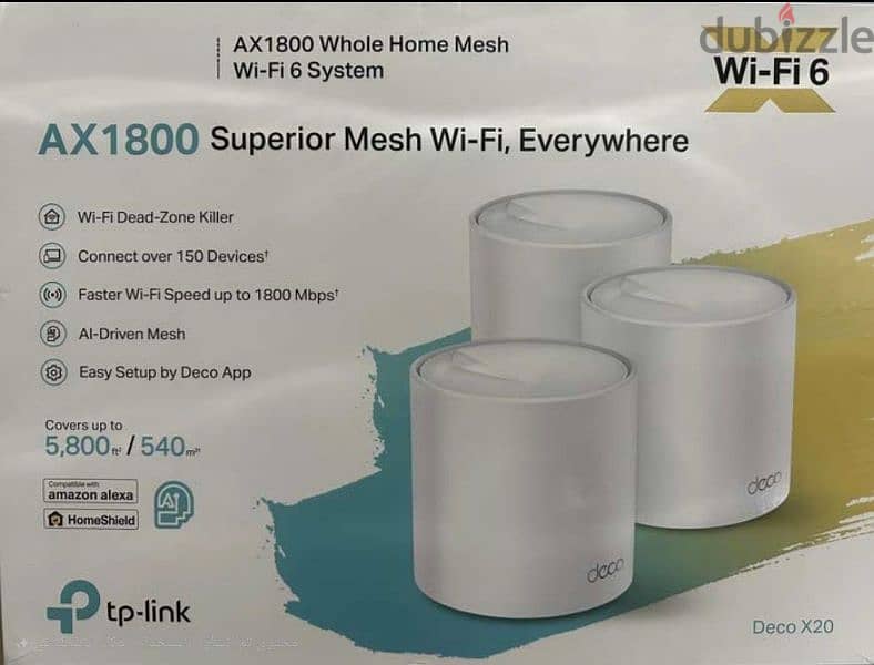 Tp-link deco Wi-Fi6 Ax1800 تي بي لينك 3