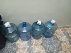 Old water bottles of  different companies for sale 0