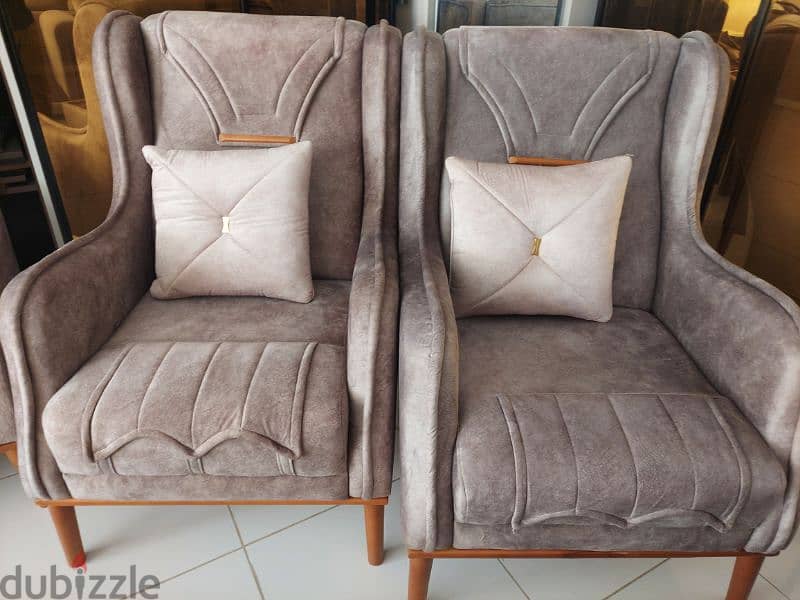 Special offer new single sofa 2 pieces  without delivery 65 rial 2