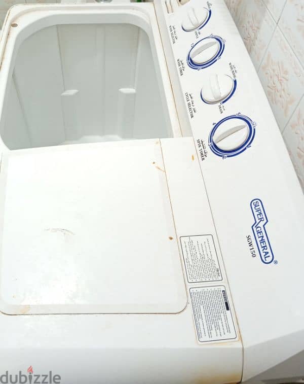 SUPER GENERAL SGW150  15 kg manual washing machine 3