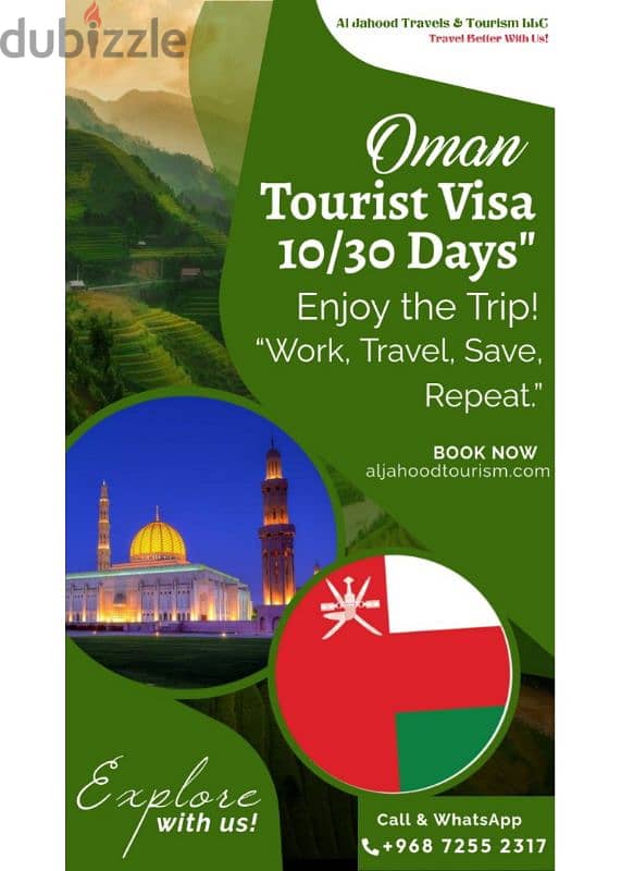 Oman Visit visa" 10/30Days" 1