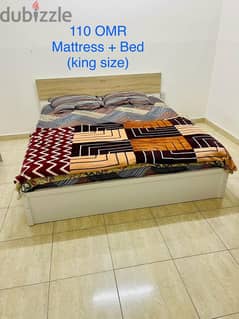 king size bed with mattress 0