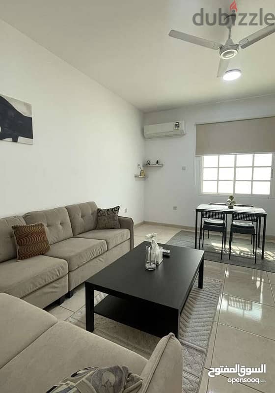 Furnished 2BHK flat for rent in Al Ghoubra North 1