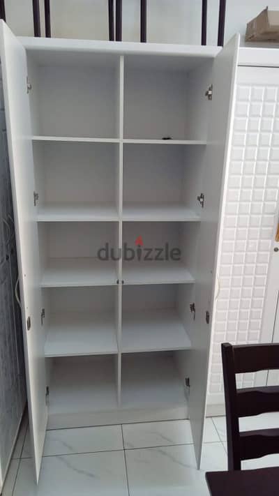 new 2 doors cupboard without delivery 1 piece 35 rial