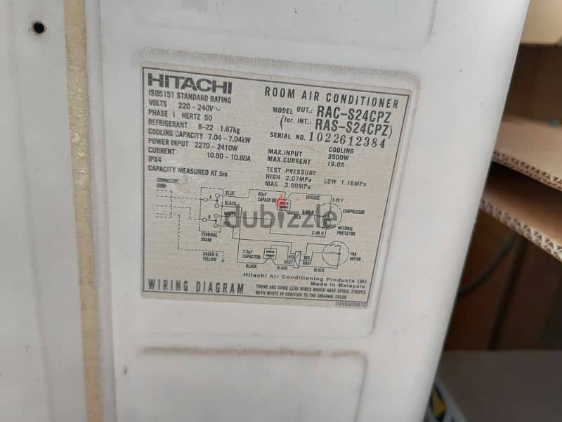 2 ton split AC HITACHI 2