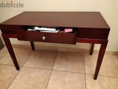 Solid wood desk with drawer 0