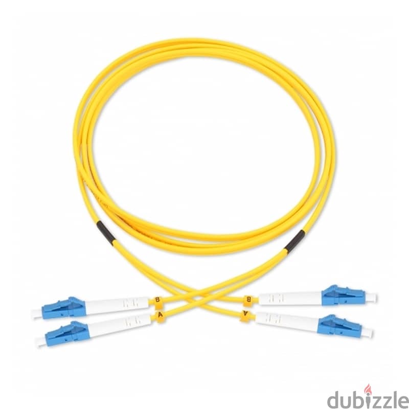 LC/UPC to FC/UPC SM DX 9/125 LSZH 3mm Yellow 0