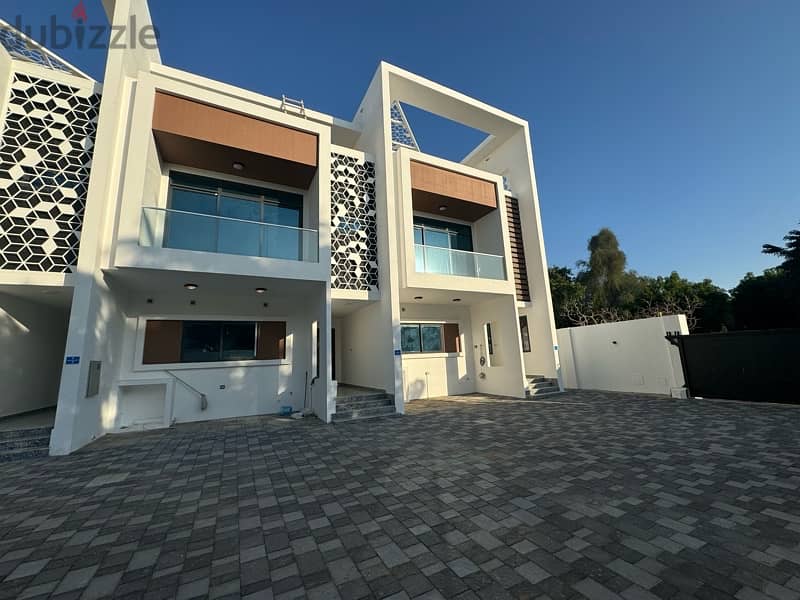 highly recommend 4+1 town raw semi attached twin villas for rent Qurum 3