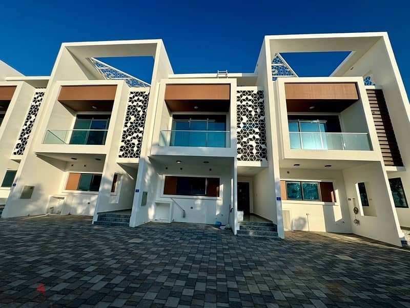 highly recommend 4+1 town raw semi attached twin villas for rent Qurum 11