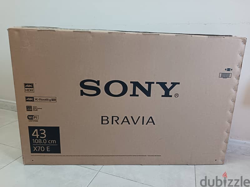 Selling a 43-inch Sony Smart 4K, Wifi TV in great condition! 2