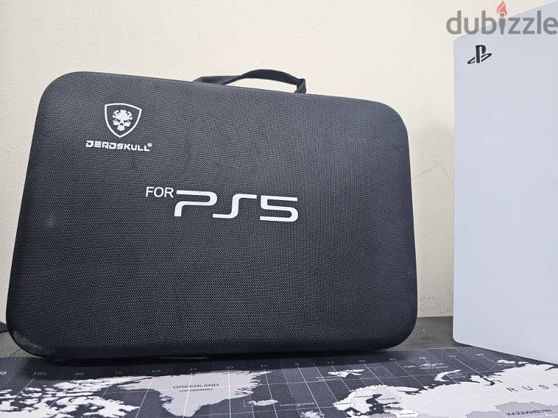 بلايستيشن 5 مع جهازين وشنطة PlayStation 5 with 2 controller and bag 1