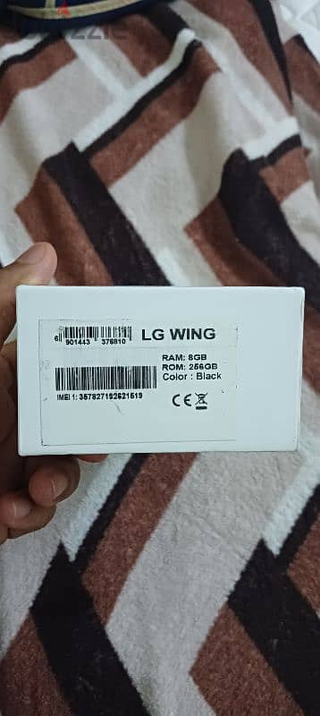 8/256 5g lg wing smart phone 8