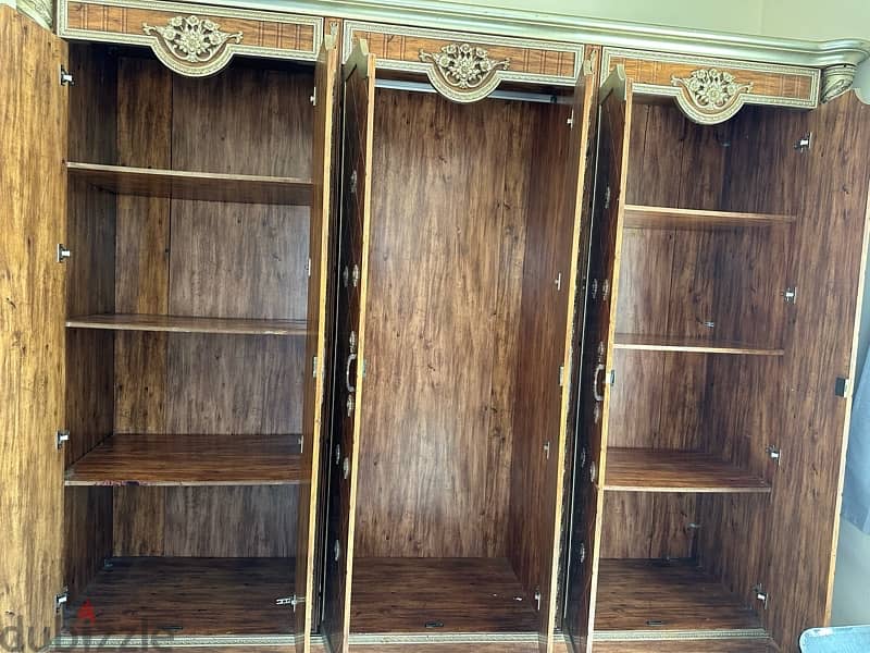 wooden 6 door wardrobe for sale, 1