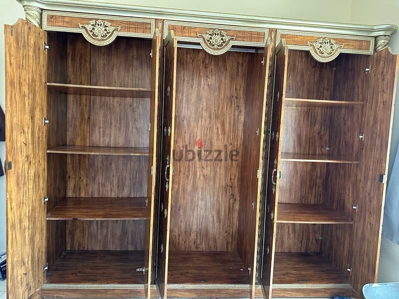 wooden 6 door wardrobe for sale, 2