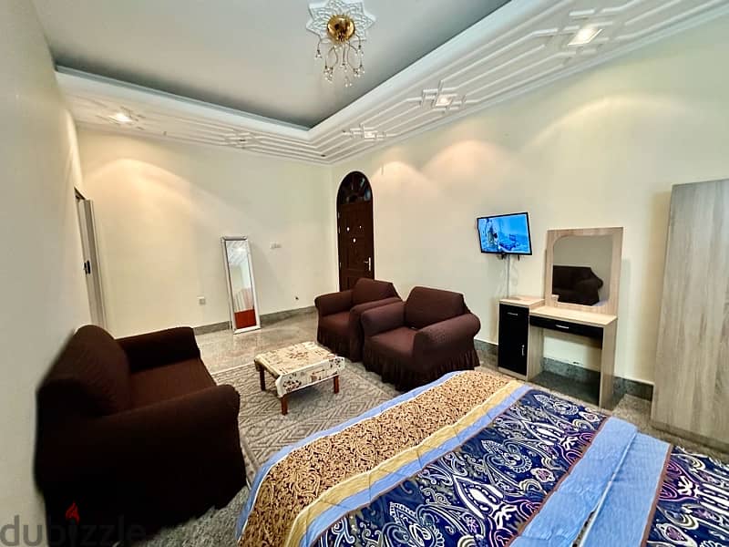 1 Bhk furnished in ghoubra behind oman oil near beach without cheque 2