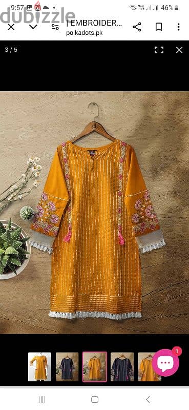 embroidred kurti