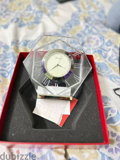 baccarat crystal Harcourt abysse clock luxury original made in France