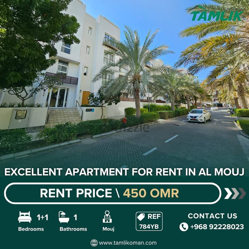 Excellent Apartment for Rent in Al Mouj | REF 784YB 0