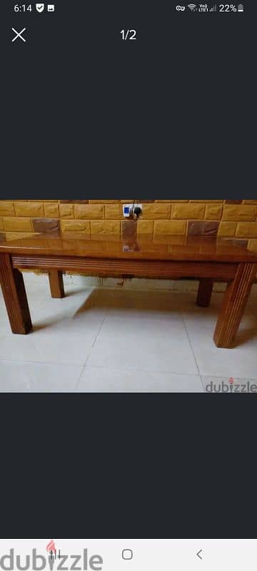 2 brown polished  table set  with varnish URGENT SALE 3