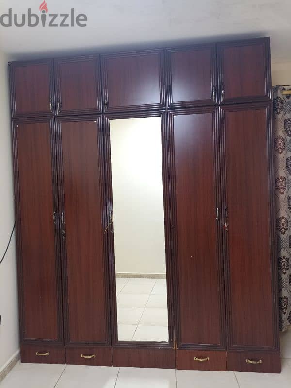 Wooden Cupboard and matching side tables for sale! 1