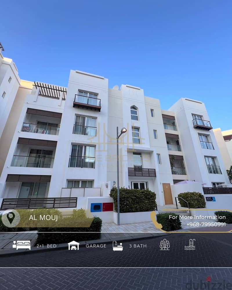 AL MOUJ | MODERN 2+1BHK APARTMENT FOR RENT 0