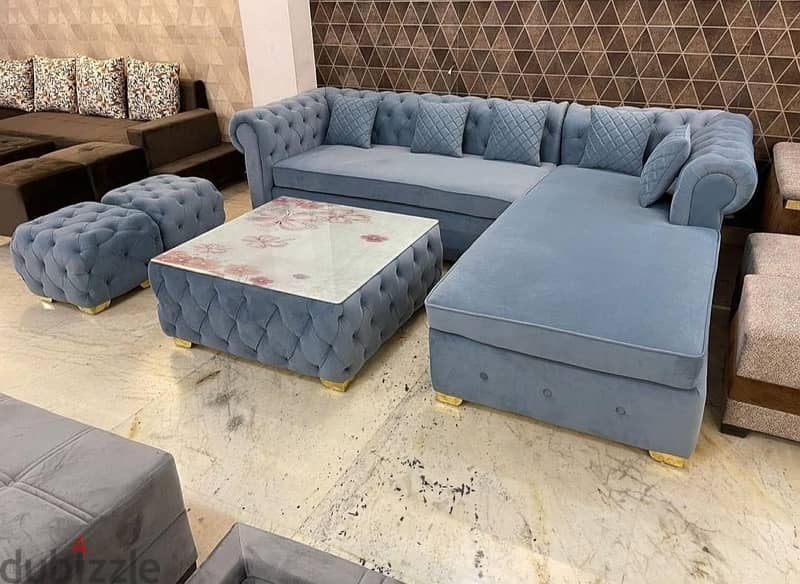 new model l shape sofa with bad 2