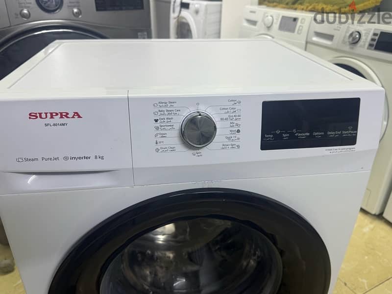 supra 8 kg washing machine inverter for sale in working condition 1