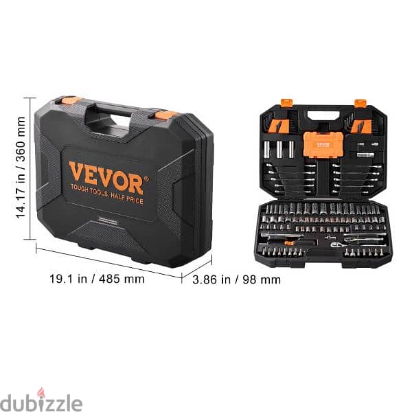 VEVOR Mechanics Tool Set And Socket Set,  Drive Deep 1