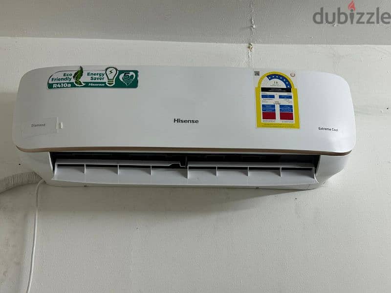 Hisense 1.5 ton split AC, 4 months warranty left 0