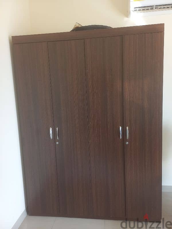 Combo 4 door cupboard & COT with mattress 0