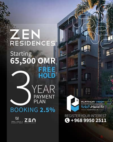 Free Hold Property: Invest in Zen Residences at Muscat Bay!!