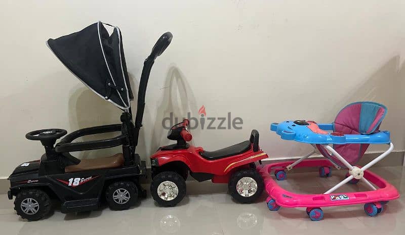 Kids Walker, stroller and toy available for sale. 0