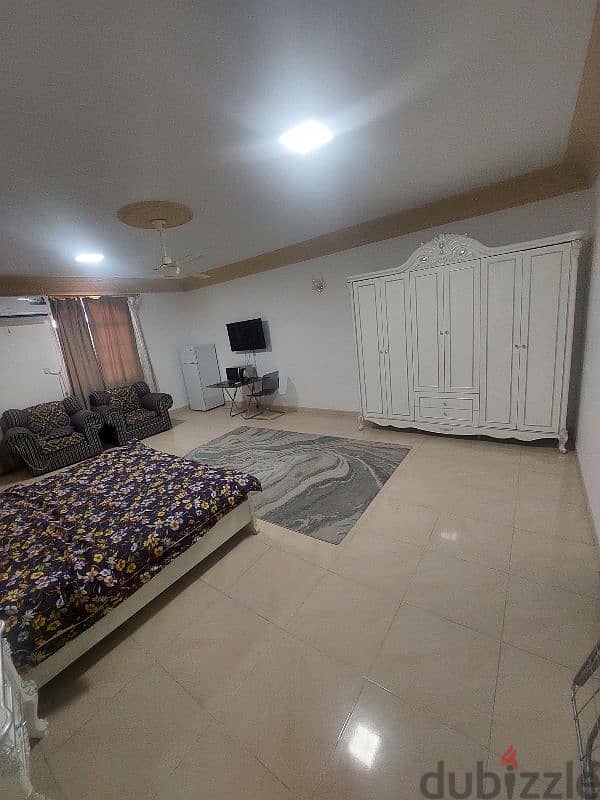 A large room and a fully furnished bathroom in Al Khuwair 1