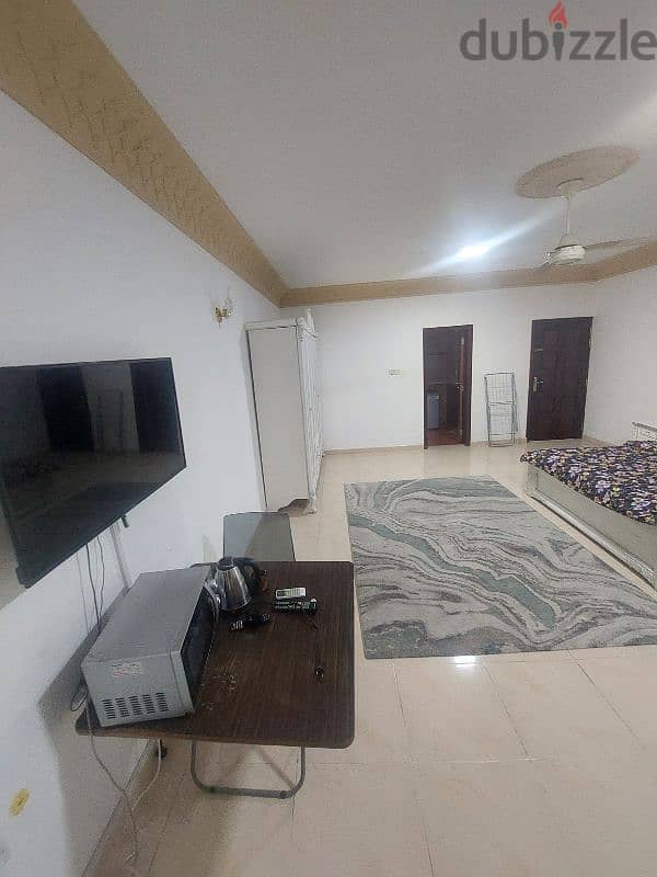 A large room and a fully furnished bathroom in Al Khuwair 3