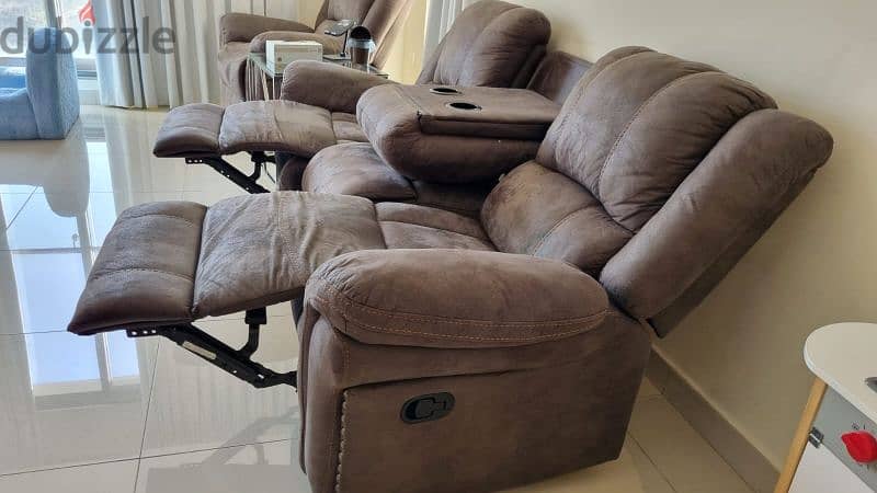 lazy boy couches/sofa: 1 seater, 2 seater and 3 seater. Free tables 0