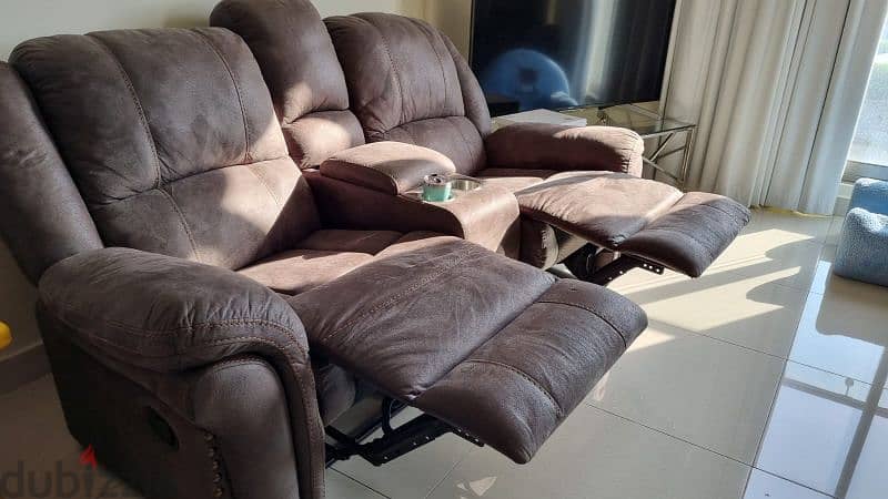 lazy boy couches/sofa: 1 seater, 2 seater and 3 seater. Free tables 4