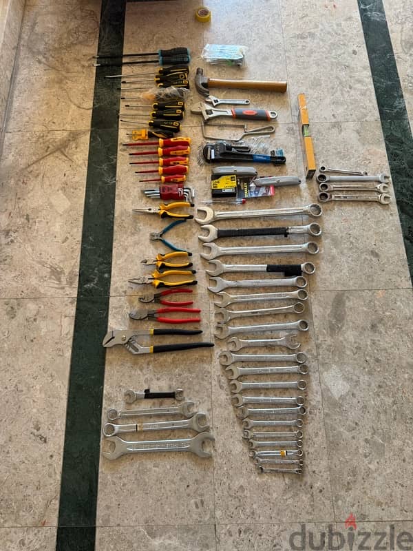 Complete tool box along Stainley Reachard set plus Spiner set 2