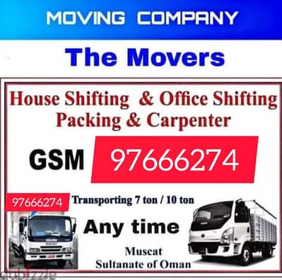 house shifting and packing good service and transport