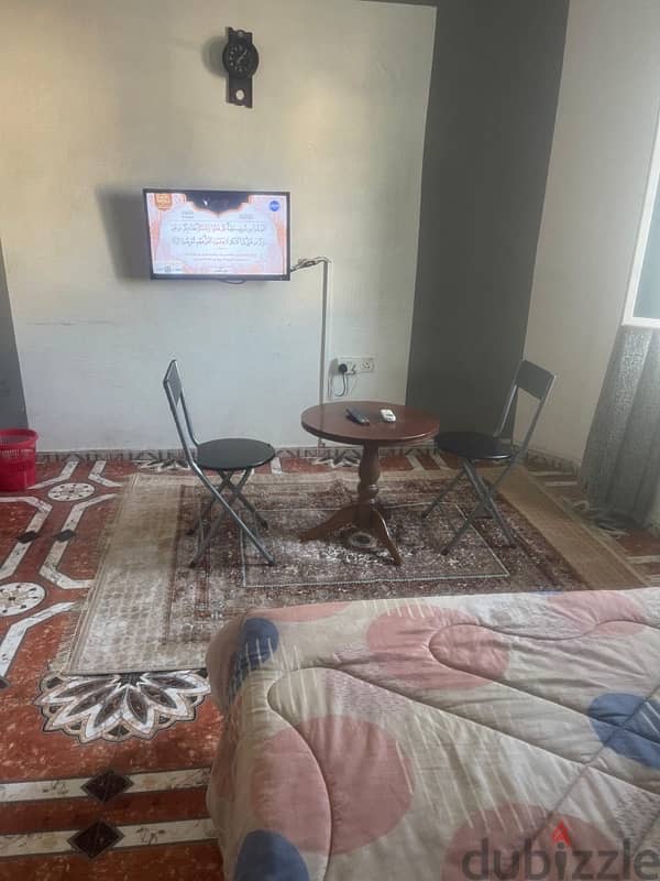 Fully furnished studio room for rent al Ghubra nearby 18th November 1