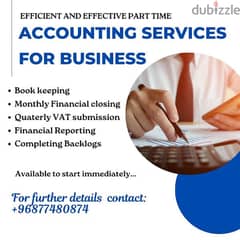 Experienced Part-Time Accounting Services Available 0