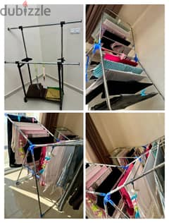 Metal dress hanger(6 months used), Dress drying stand buy 1 get 1 free 0