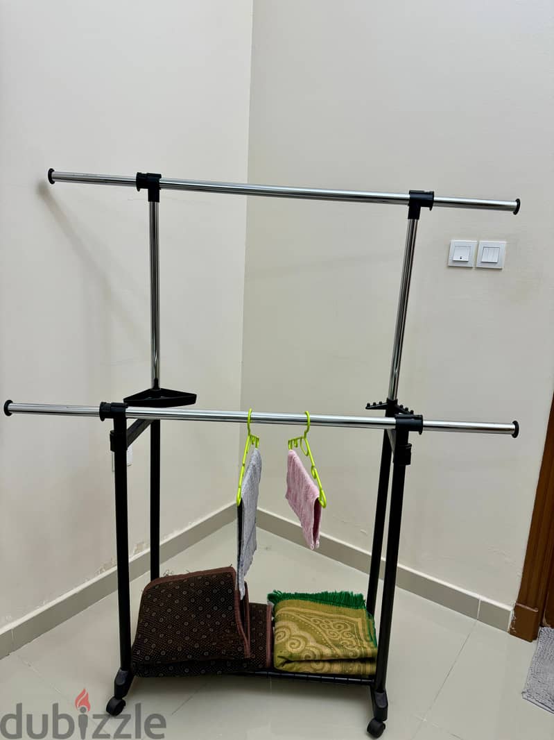 Metal dress hanger(6 months used), Dress drying stand buy 1 get 1 free 1