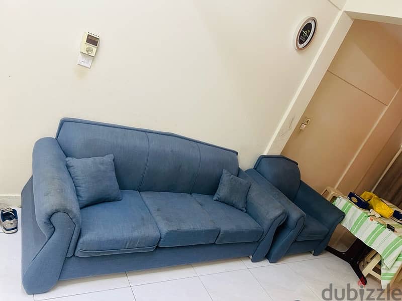 6 seater sofa 45/- 2