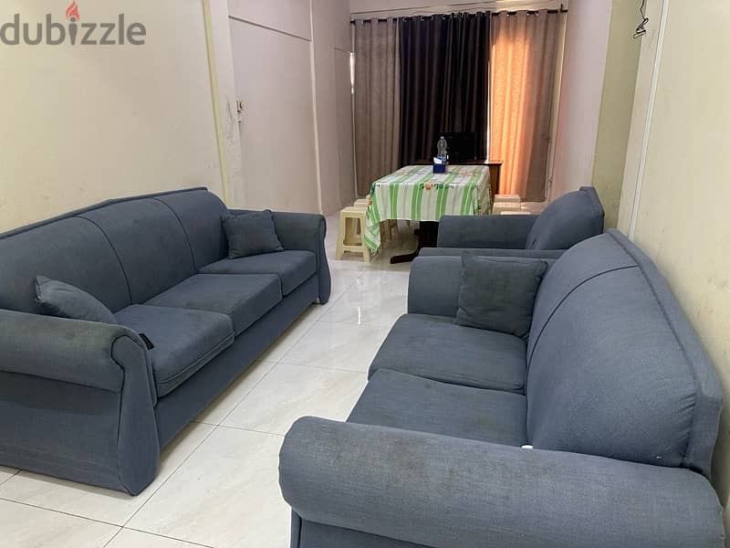 6 seater sofa 45/- 3