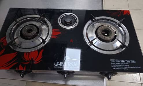 Gas stove with Cylinder filled Gas