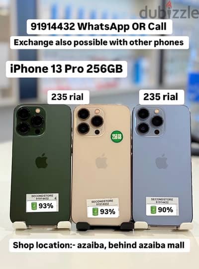 iPhone 13 Pro 256BB - good condition no complaints -good battery helth